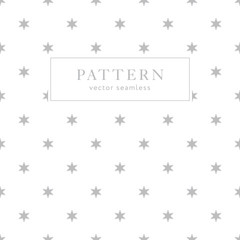 Simple geometric seamless pattern with stars