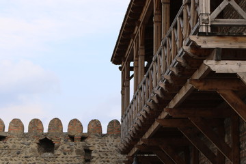 Fototapeta premium Wooden balcony 