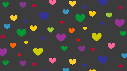 Herzmuster, nahtlos auf grauem Hintergrund