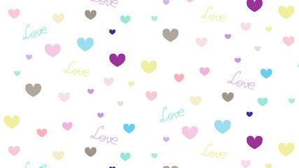 Herzmuster, nahtlos auf weißem Hintergrund