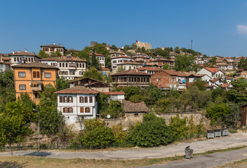 Fototapeta na wymiar a Unesco World Heritage site, Safranbolu is known the typical Ottoman buildings. Here in particular a glimpse at the Old Town