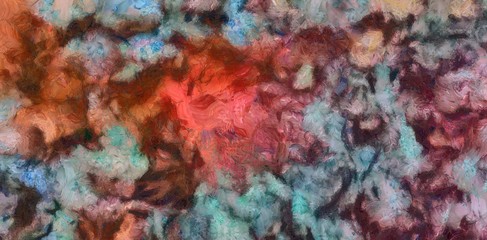 Abstract background. Massive textured layers of oil paint on canvas. Dirty style design pattern. Grunge hand drawn texture. Vintage wallpaper. Watercolor details and elements. Dry acrylic mixed art.