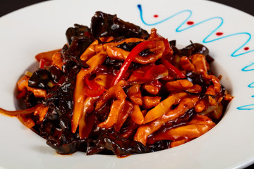 Pork with spicy sauce