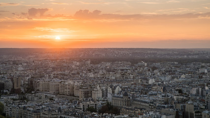 Sunset over Paris
