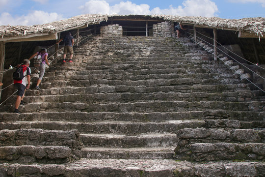 Kohunlich, Maya Stätten, Mexiko, Pyramide,  