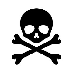 Skull pirate vector crossbones Halloween icon logo graphic symbol illustration