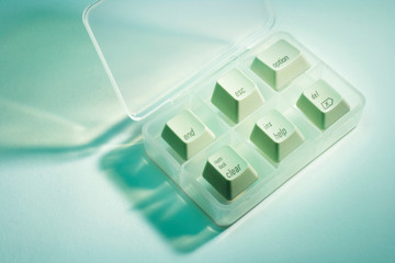 Computer Keys in Plastic Case