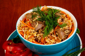Uzbek traditional plov