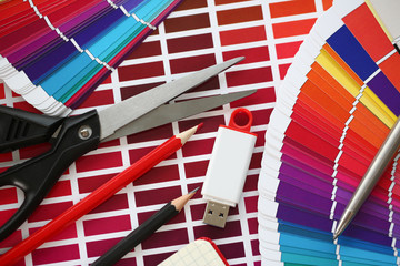 Color print of pantone statistics offset