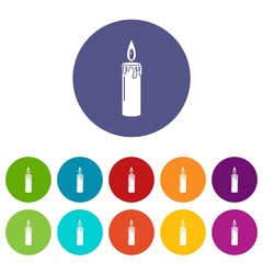 Candle icon. Simple illustration of candle vector icon for web