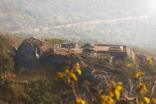 Mountain of Gridhakuta where Buddha gave the lectures