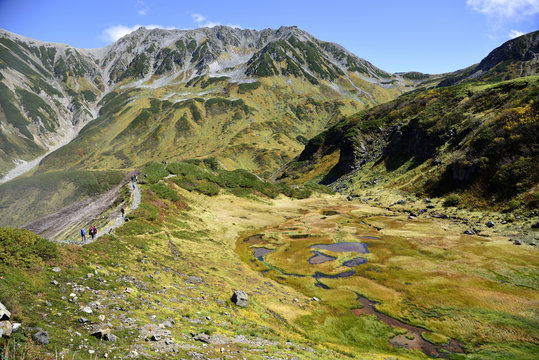 Tateyama Kurobe alpine route; chito "lentic ecosystems" at Murodo,Toyama, Japan
