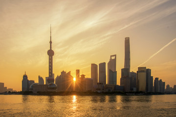 Shanghai, China city skyline