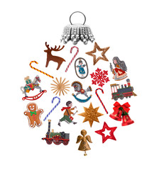 Weihnachtskugel aus Dekoration