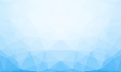 Fototapeta premium Niebieski zima low-poly banner. Wektorowy 3D projekta szablon. Geometryczny tło z lodową teksturą.