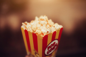 Popcorn. Studio photography