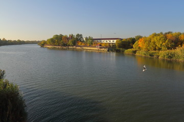Fototapeta premium landscape with river