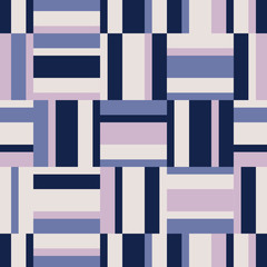 seamless geometric retro pattern with horizontal and vertical stripes