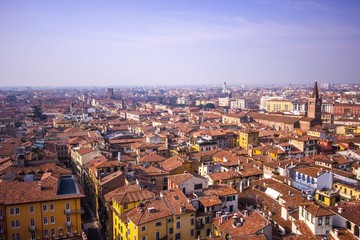 Fototapeta na wymiar Verona Roof