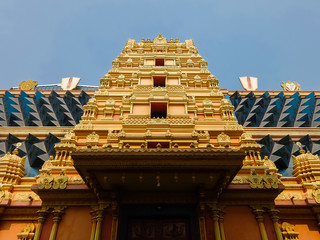 Architecture of Ayyappa Swamy Temple in Dwarapudi, India.