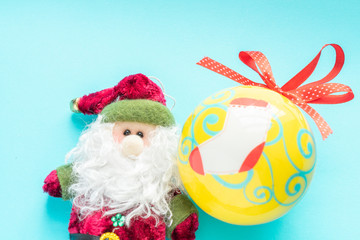 Santa Claus and a Christmas Ball