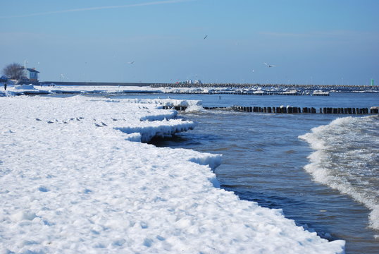 Kołobrzeg zimą