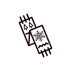 Scarf vector icon