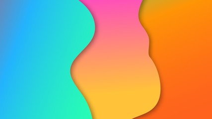 Wavy geometric background. Trendy gradient shapes composition. Eps10 vector.