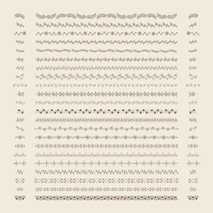 Fototapeta premium Collection of divider design element vectors