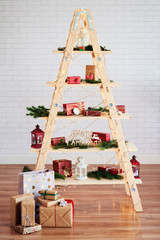 Shot of modern christmas tree