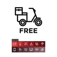 Motorbike vector icon