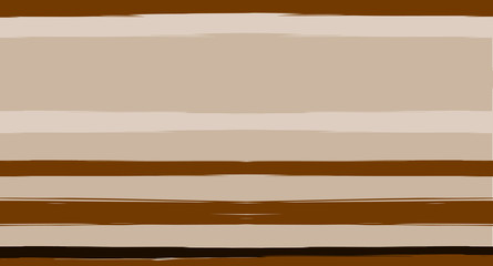 Brown Horizontal Watercolor Stripes Seamless Vector Winter Pattern. Old Style Hand Painted Graffiti Lines. Retro Vintage Narrow Seamless Sailor Stripes. Rough Cool Grunge Banner Paintbrush Background.
