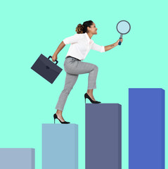 Woman searching for a better opportunity