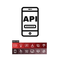 Api vector icon