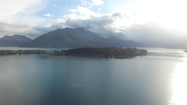 HD Drone aerial New Zealand, Queensland, Quinorchy, Diamond Lake
