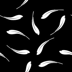 Fototapeta premium Feather seamless pattern