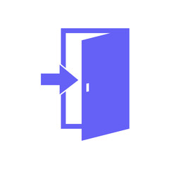 Door vector icon