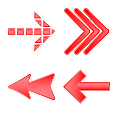 Vector design of element and arrow icon. Set of element and direction stock vector illustration.