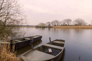boat on the lake