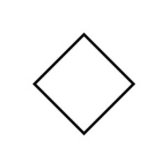 Diamond icon black and white vector illustration