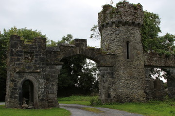 Fototapeta na wymiar Irland Galway Tor Mauer Burg