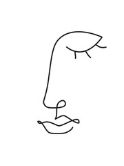 face line art