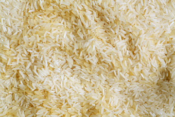 Pile of white rice.