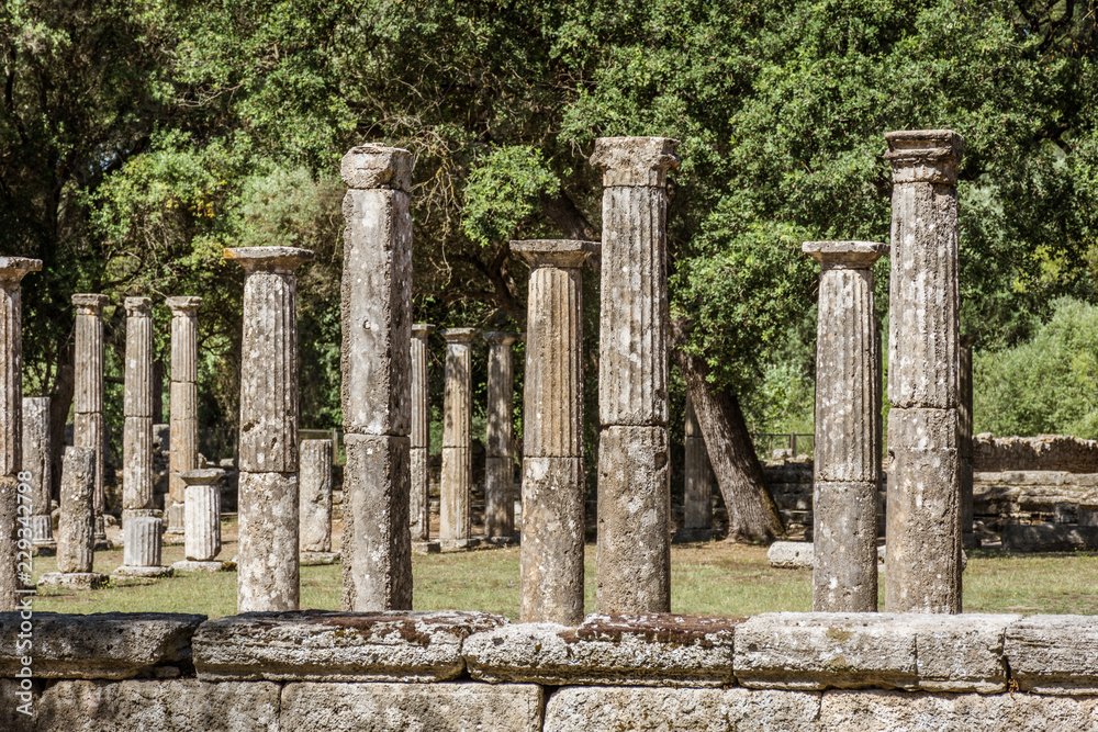 Wall mural view of the ruins of olympia