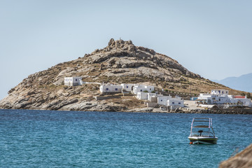 view of isle in front of the beach in mykonos