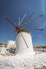 Fototapeta na wymiar Mykonos windmills