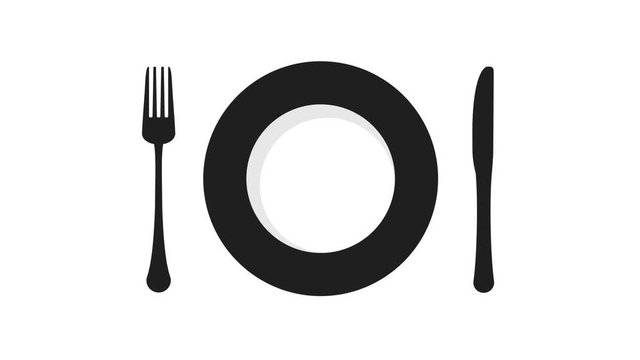 plate with cutlery
