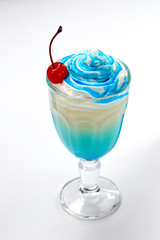 milk cocktail with syrup