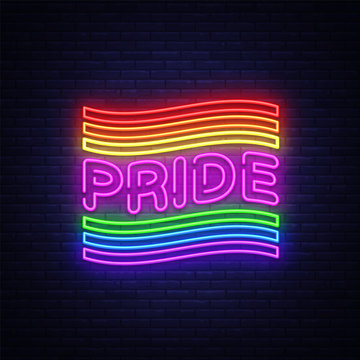 Pride neon sign board