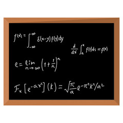 Fototapeta na wymiar Mathematics on chalkboard